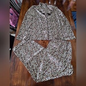 Gilligan & O'Malley Leopard Print Sleepwear